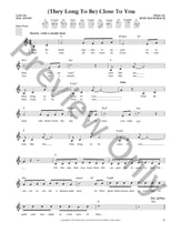 (They Long To Be) Close To You Guitar and Fretted sheet music cover